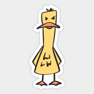 Angry Duck Sticker